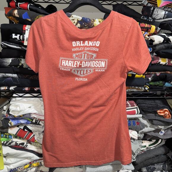 Y2K Harley Davidson Women’s Bedazzled Florida Shirt Size Small - Picture 4 of 5